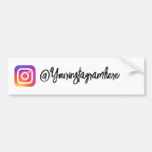 Instagram Handle Script sticker (Voorkant)