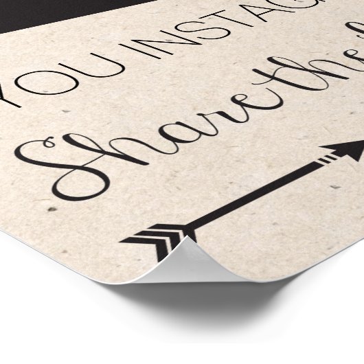 Instagram Hashtag Weddenschap Poster (Hoek)