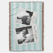 Instagram-huwelijkscollage fotokaders Aangepaste t Deken (Voorkant Verticaal)