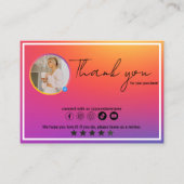 Instagram Influencer | Cartes Thankyou professionn (Devant)
