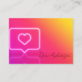 Instagram Influencer | Cartes Thankyou professionn (Dos)