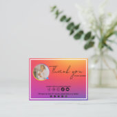 Instagram Influencer | Cartes Thankyou professionn (Debout devant)