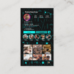 Instagram Kapsalon Kapperzaak Neem contact met ons Visitekaartje