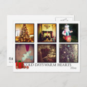 Instagram kerstfoto postkaarten feestdagenkaart (Voorkant / Achterkant)