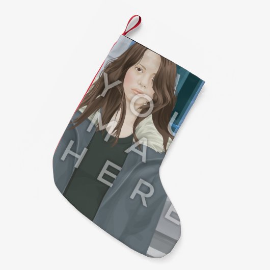 Instagram  kerststop foto kleine kerstsok (Voorkant (Hangend))