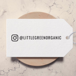 Instagram Label   Jouw Instagram Naam Gift Label Cadeaulabel