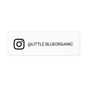 Instagram Label Uw Instagram Naam Sticker