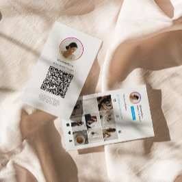 Instagram Ligh Thema QR Code 10 Fotorooster Visitekaartje