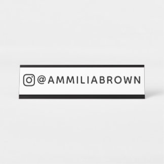Instagram-logo | Aangepaste Insta naam branding Bureau Naambordje