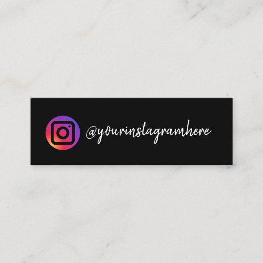 instagram mini visitekaartje (Voorkant)