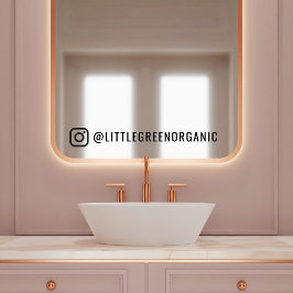 Instagram Mirror Decal | Je Instagram naam blijft 