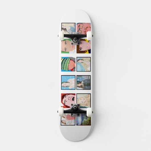Instagram Mosaic Photo Skateboard personnalisé (Recto)