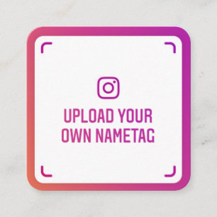 Instagram nametag foto moderne sociale mediatrendy contactkaartje