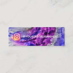 Instagram Paint Splatter Mini Visitekaartje