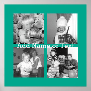 Instagram Photo Collage met 4 afbeeldingen - emera Poster