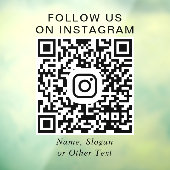 Instagram QR-code promotie Raamsticker (Vel 3)