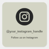 Instagram QR-code sticker | Gepersonaliseerd Volg (Voorkant)