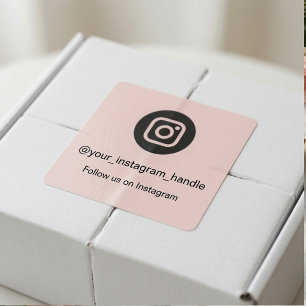 Instagram QR-code sticker Gepersonaliseerd Volg