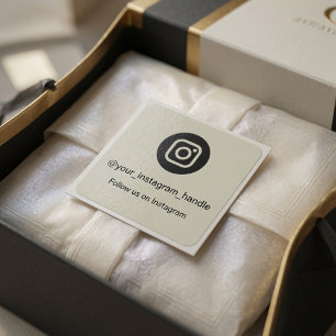 Instagram QR-code sticker Gepersonaliseerd Volg