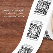 Instagram QR-code Vierkante Sticker