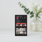 Instagram QR-code Visitekaartje (Staand voorkant)