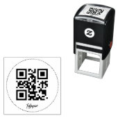 Instagram QR-code zelfinkende rubberen stempel (In situ)