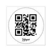 Instagram QR-code zelfinkende rubberen stempel (Design)