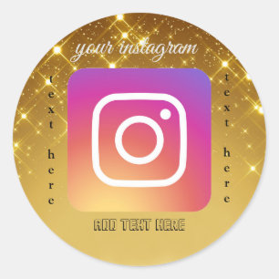 Instagram Ronde Sticker