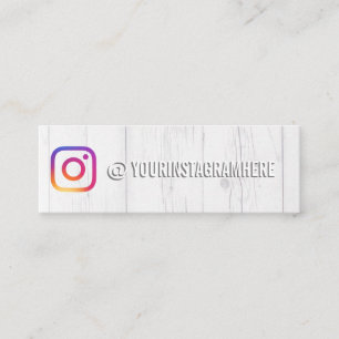 Instagram sociaal media influencer mini visitekaartje