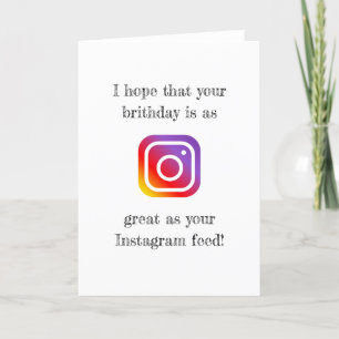 Instagram social media happy jarig kaart