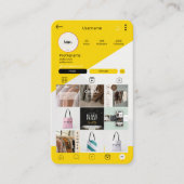 Instagram Social Media QR Code Visitekaartjes (Voorkant)