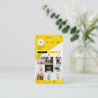 Instagram Social Media QR Code Visitekaartjes