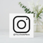 instagram sociale media modern minimaal kaart (Staand voorkant)