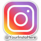 instagram sociale media modern minimaal sticker (Voorkant)