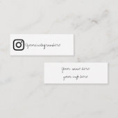 instagram sociale media zwart wit visitekaartje (Voorkant / Achterkant)