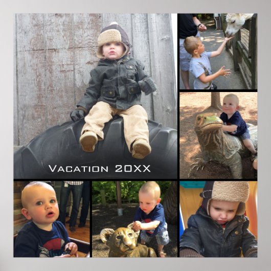 Instagram Square Photo Collage Poster (Voorkant)