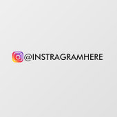 Instagram sticker Social Media Venster Auto Decal (Vel)
