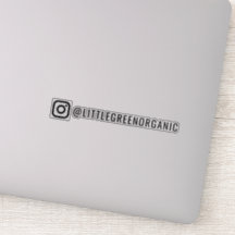 Instagram Sticker | Uw Insta naam Vinyl Sticker
