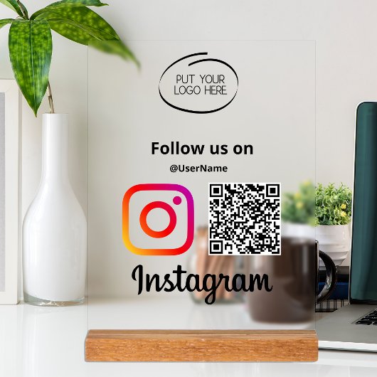 Instagram Suivez-Nous Qr Code Moderne