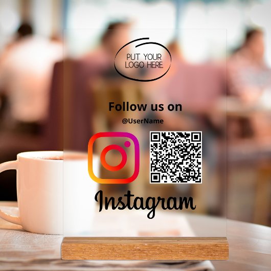 Instagram Suivez-Nous Qr Code Moderne