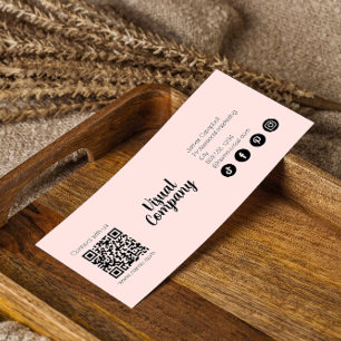 Instagram Suivez-Nous Qr Code rose Script moderne