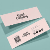 Instagram Suivez-Nous Qr Code rose Script moderne