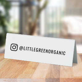 Instagram Tafel Tent Sign | Uw IG Naam Tabletop