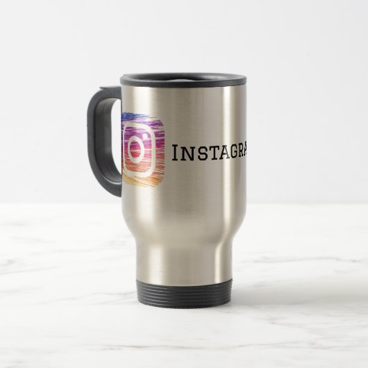 Instagram Travel Mugs Reisbeker (Voorkant links)