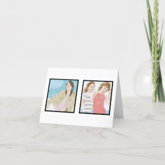 Instagram Twee Design van de Kaart van de Nota van