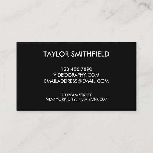 Instagram Twitter Carte de visite manuscrit (Dos)