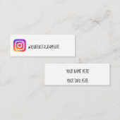 instagram-visitekaartje mini visitekaartje (Voorkant / Achterkant)