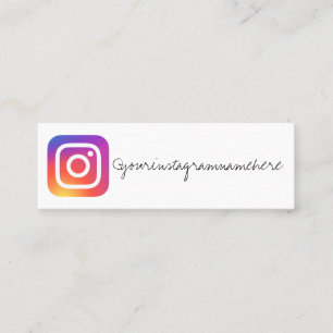instagram-visitekaartje mini visitekaartje