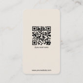 Instagram Visitekaartje QR Code Boho Visitekaartje (Achterkant)