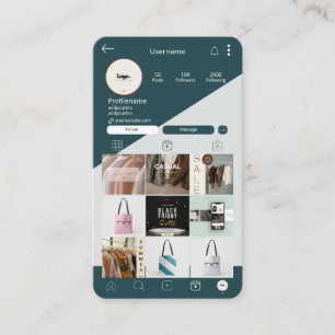 Instagram Visitekaartje QR Code Visitekaartje